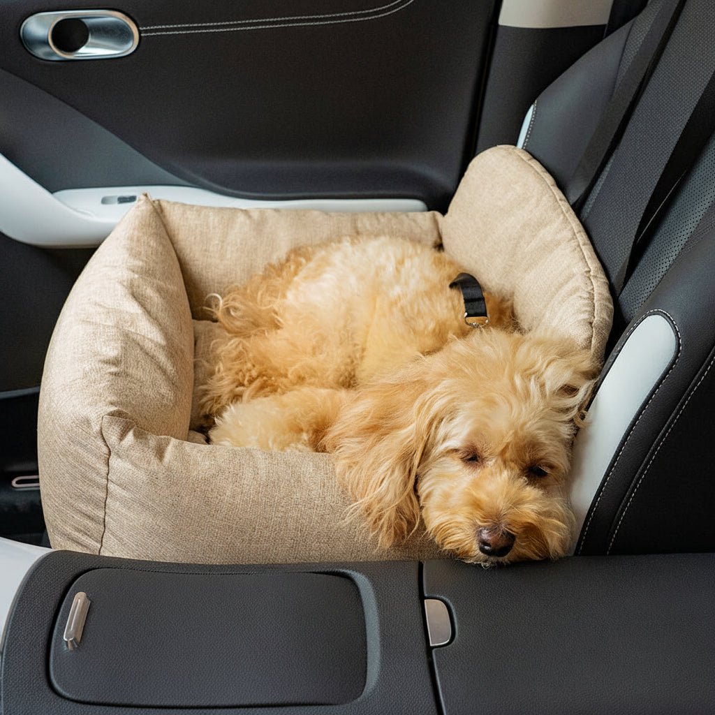 PAWDRIVE – Large Washable Dog Car Bed with Anti-Slip Bottom and Secure Attachment