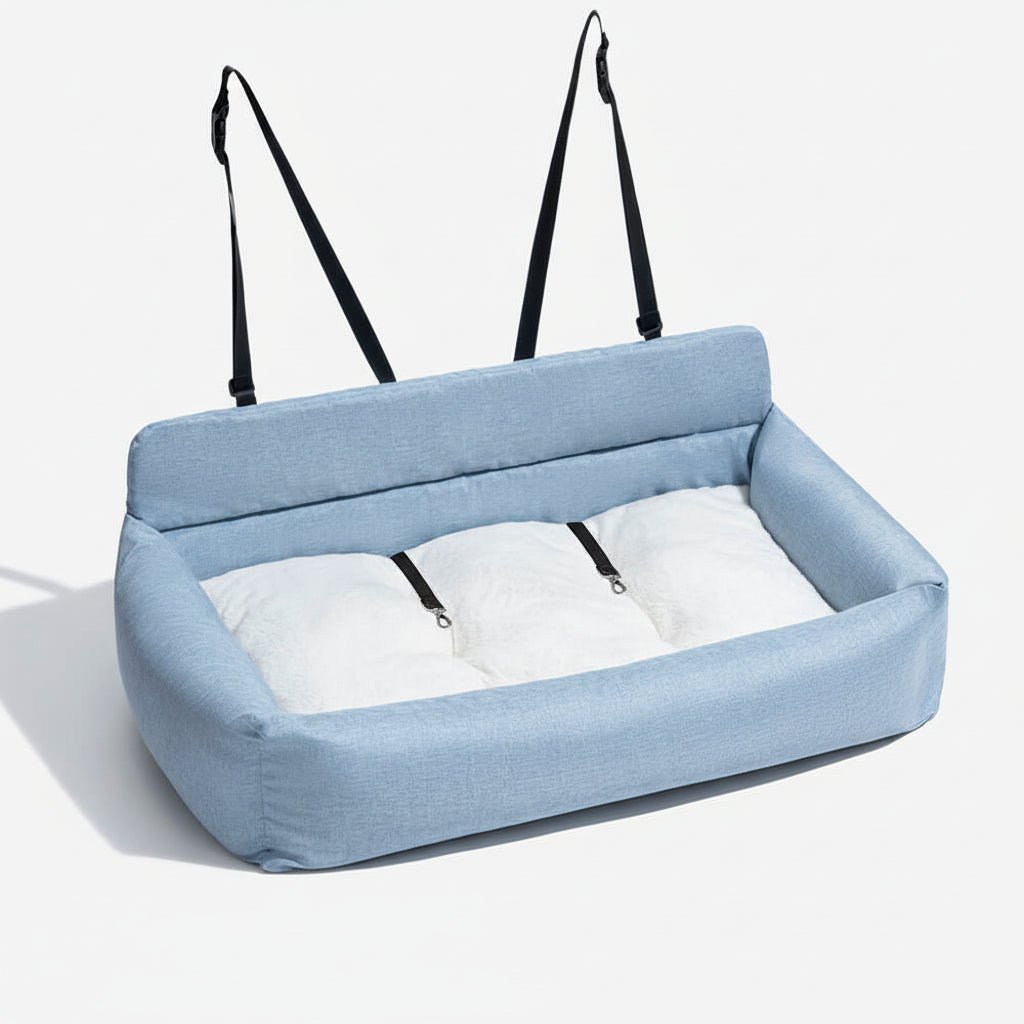 PAWDRIVE – Large Washable Dog Car Bed with Anti-Slip Bottom and Secure Attachment