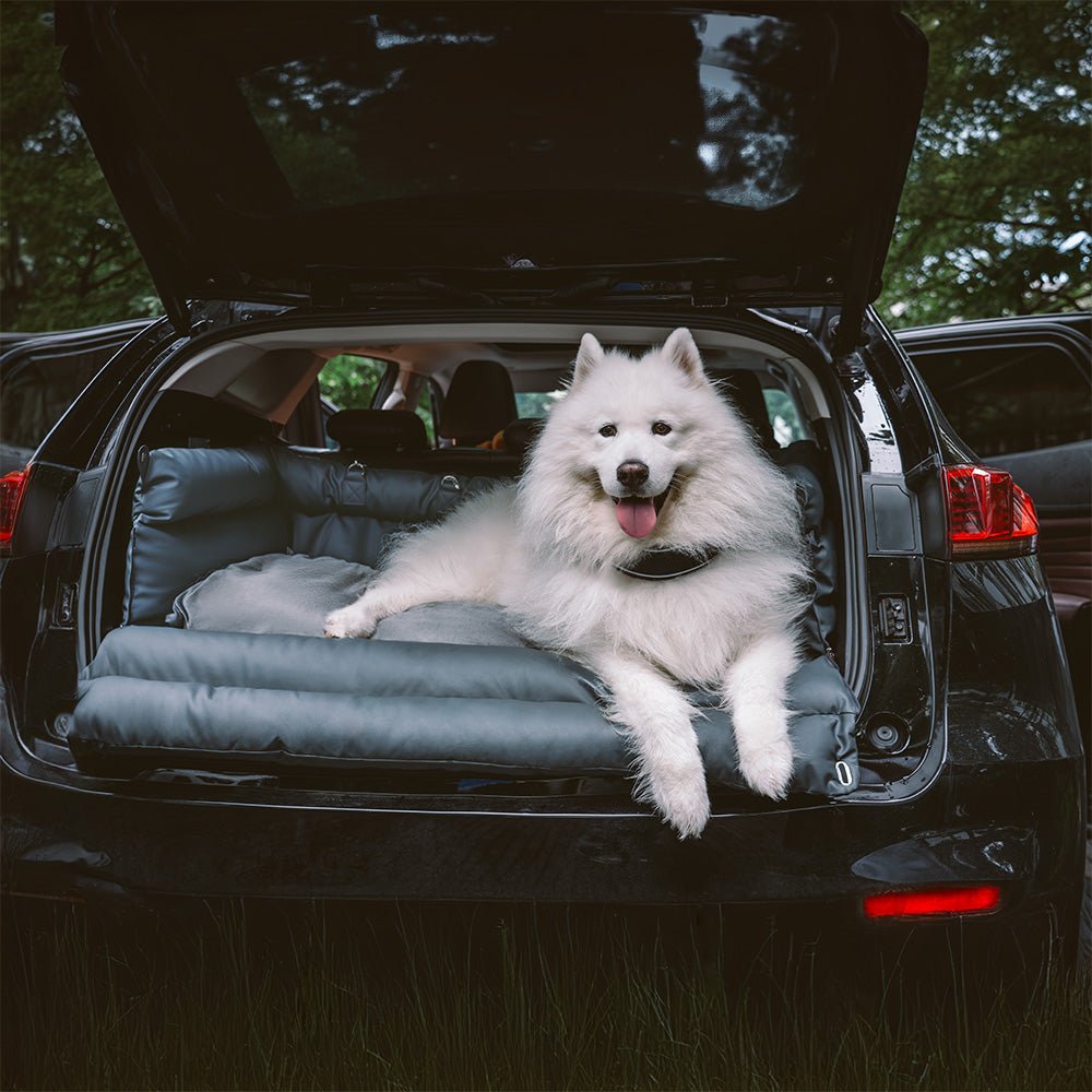 PAWPRESTIGE – Large Dog Car Seat Bed in Faux Leather with Premium Finish