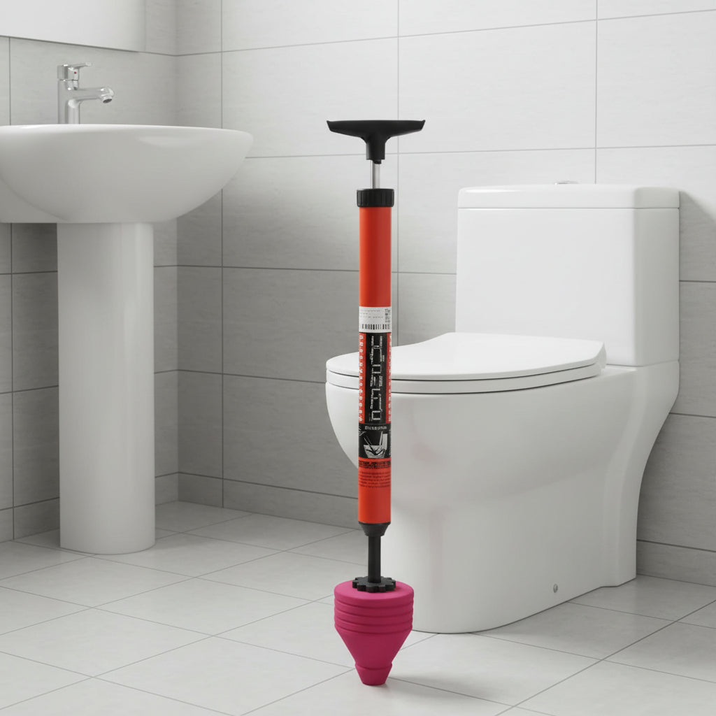PLUNGAIR – High-Pressure Toilet Unblocker for Effective Clog Removal