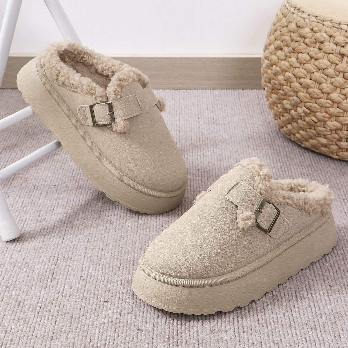PLUSHORIA – Cozy Plush House Slippers for Women