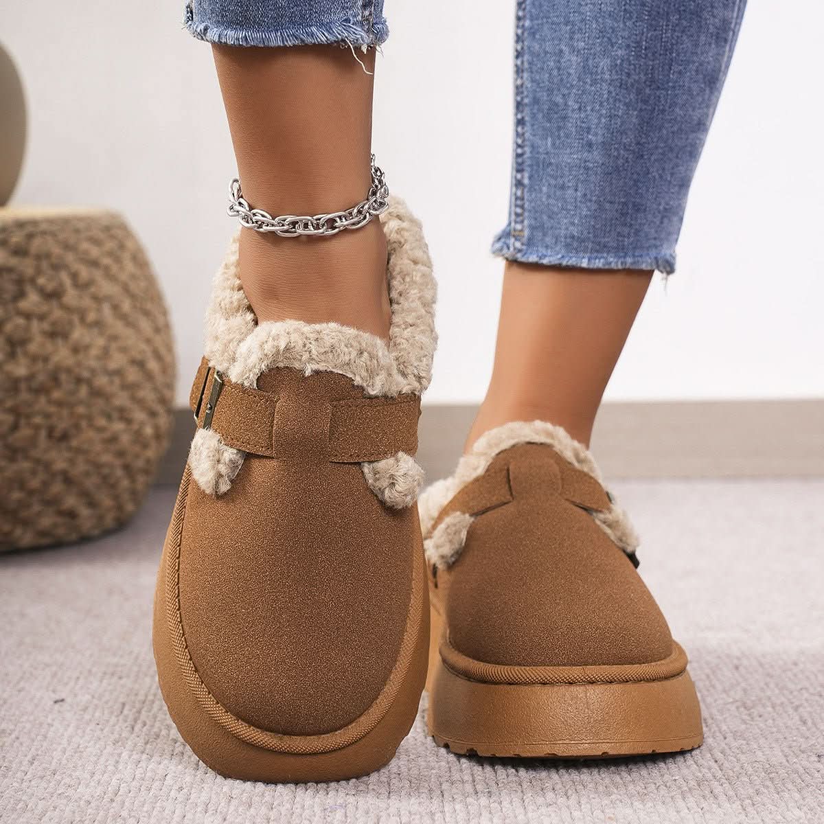 PLUSHORIA – Cozy Plush House Slippers for Women