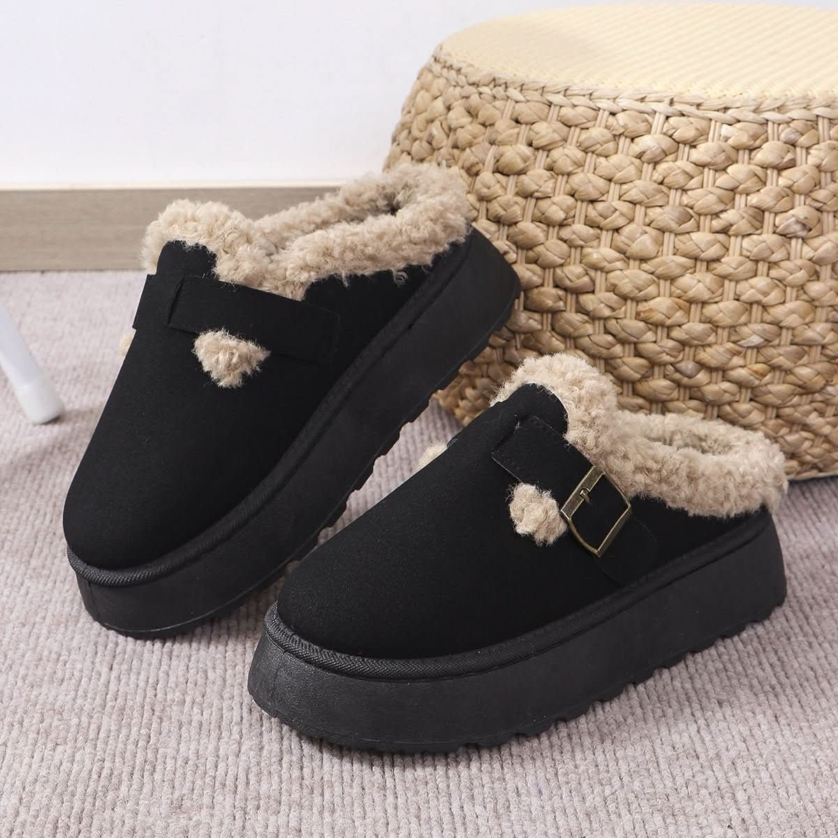 PLUSHORIA – Cozy Plush House Slippers for Women