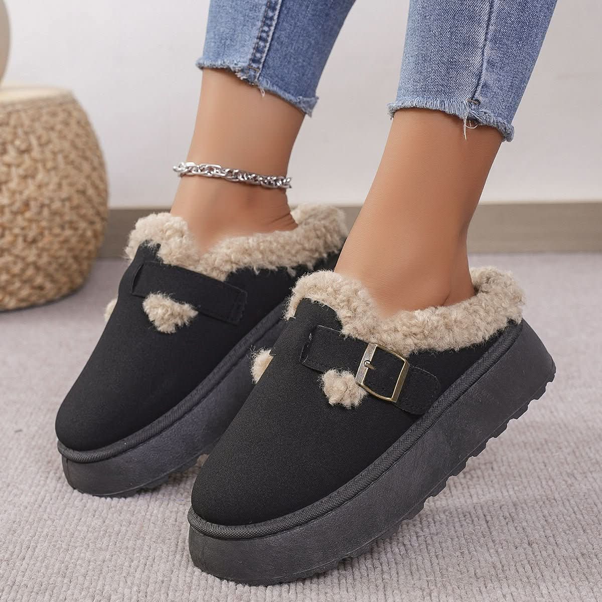 PLUSHORIA – Cozy Plush House Slippers for Women