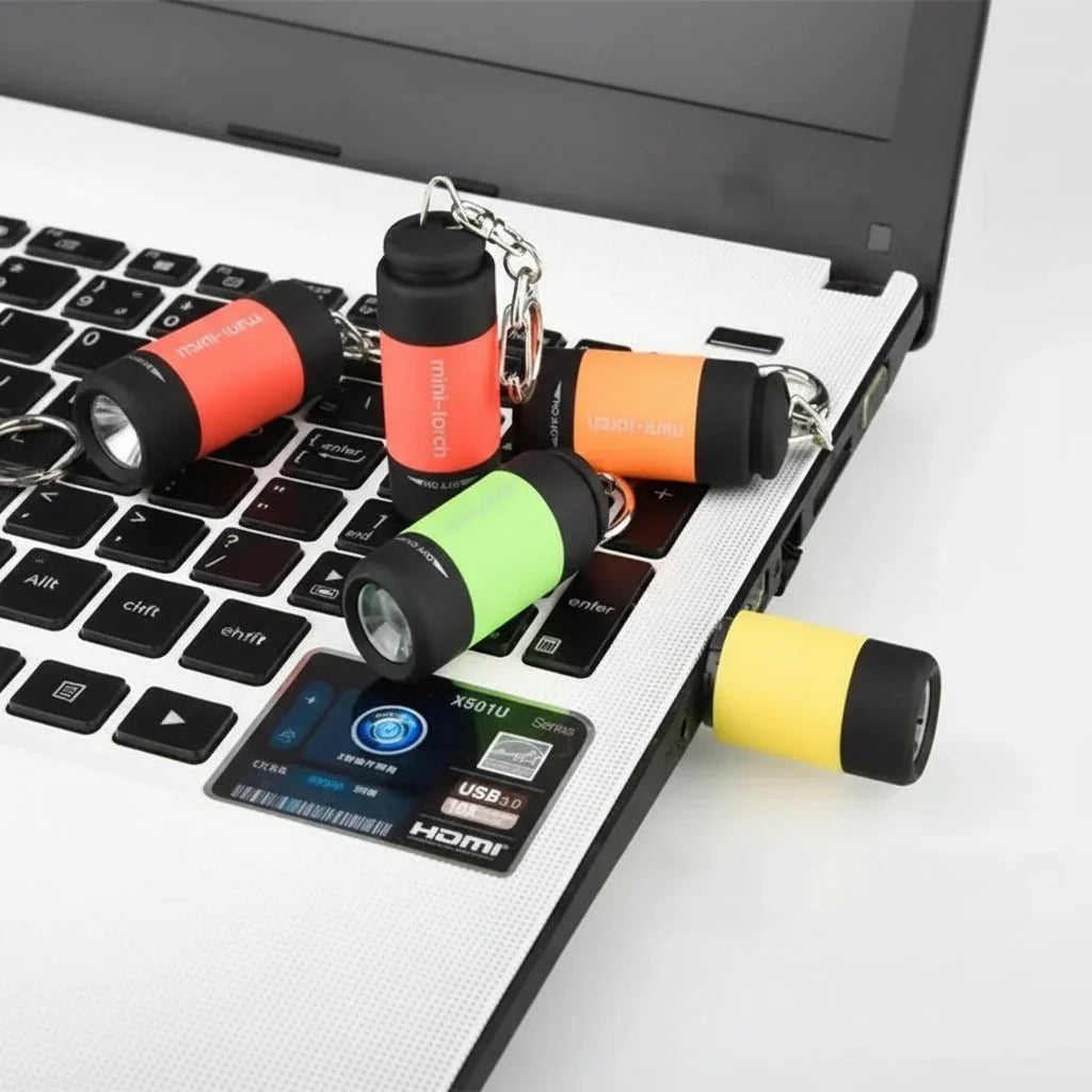 POCKETLUX – Compact USB Rechargeable Waterproof Micro LED Flashlight