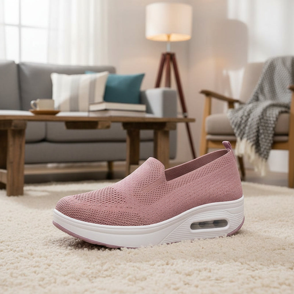 OrthoLuxe Women’s Comfort Shoes | Breathable orthopedic slip-on shoes for pain relief and posture support