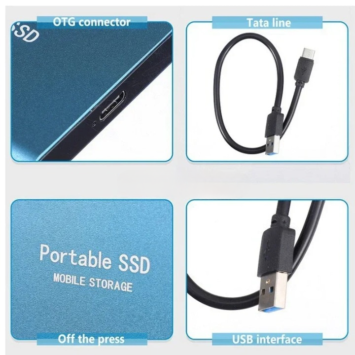 External SSD Portable USB-C Solid State Drive