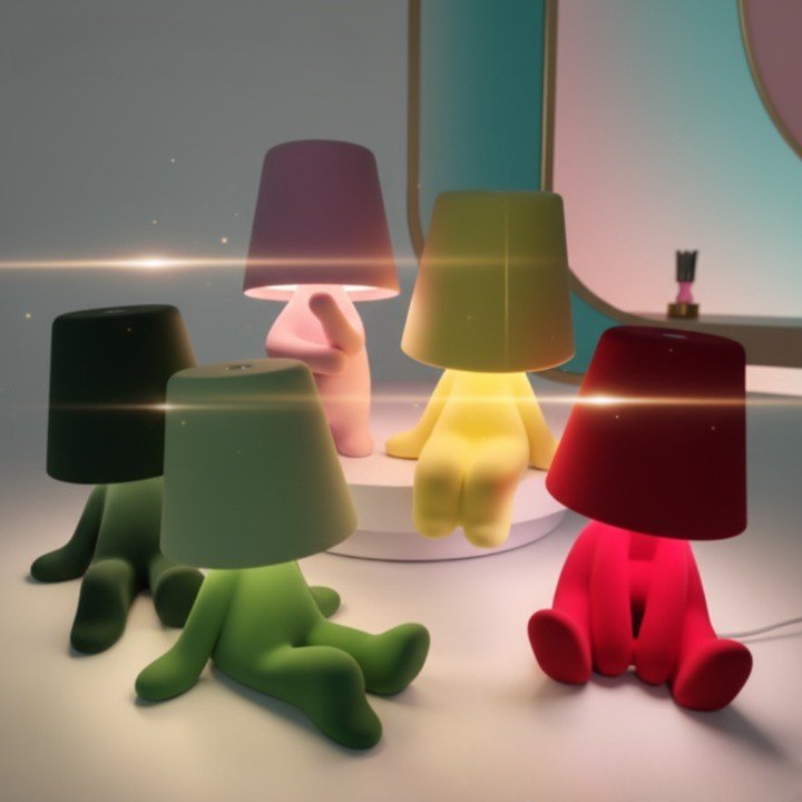 POSELITE – Creative LED Desk Lamp Unique Human-Shaped Design for Table Lighting
