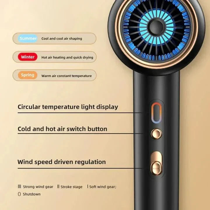 GLAMDRY – 2400W Ionic Hair Dryer for Fast, Frizz-Free & Shiny Styling