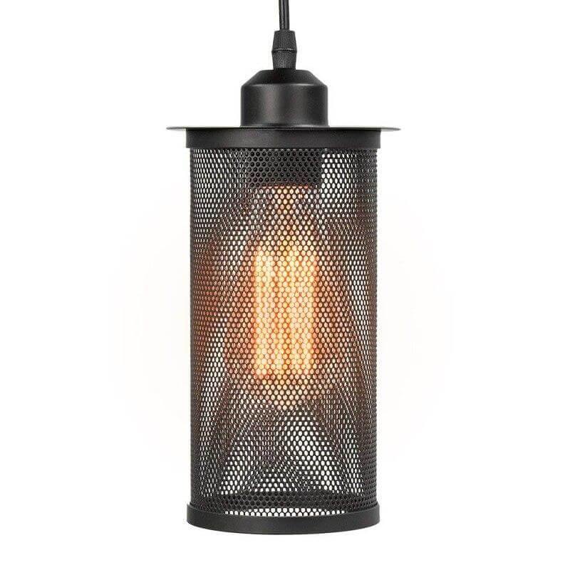 Nordic Loft Style Iron Cage Vintage Lamp