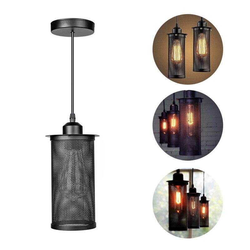 Nordic Loft Style Iron Cage Vintage Lamp