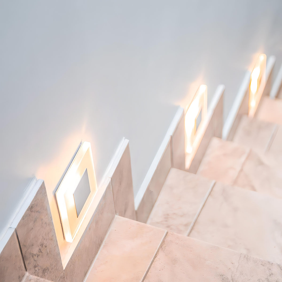 Waterproof LED Step Light with Modern Square Design
