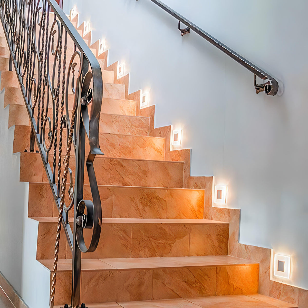 Waterproof LED Step Light with Modern Square Design