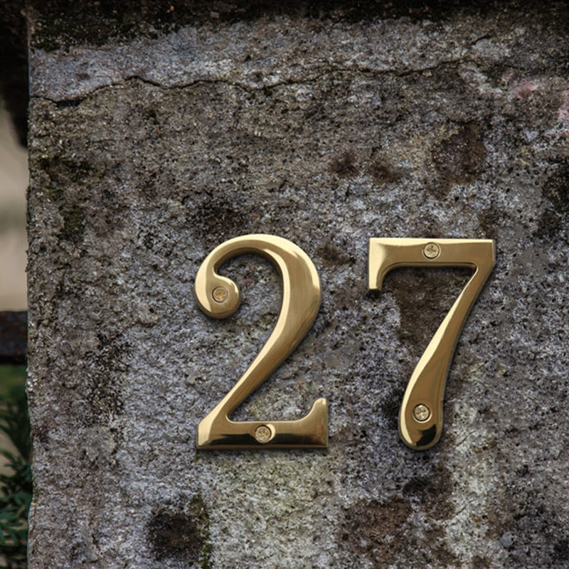 Gillian Gold House Numbers