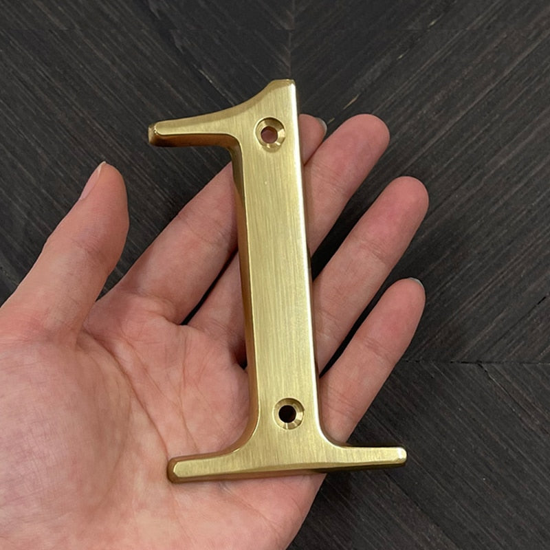 Gillian Gold House Numbers