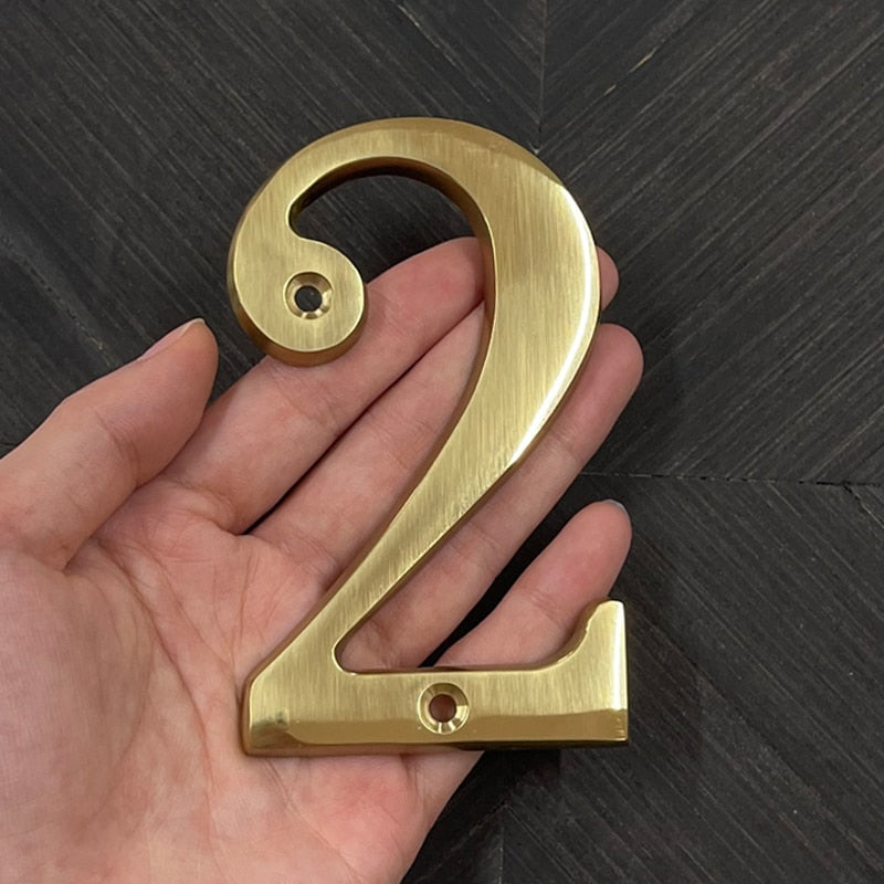 Gillian Gold House Numbers