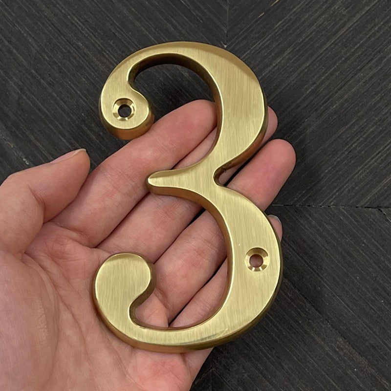 Gillian Gold House Numbers