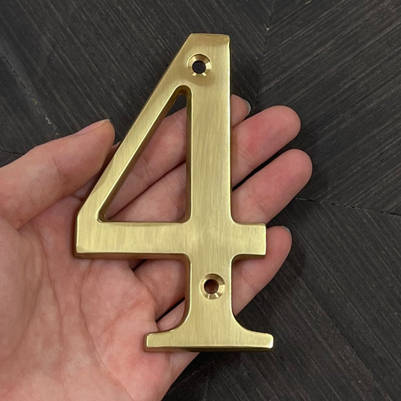 Gillian Gold House Numbers
