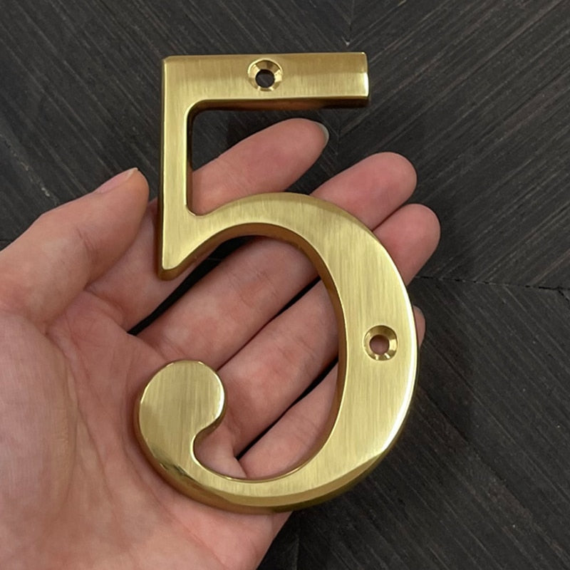Gillian Gold House Numbers