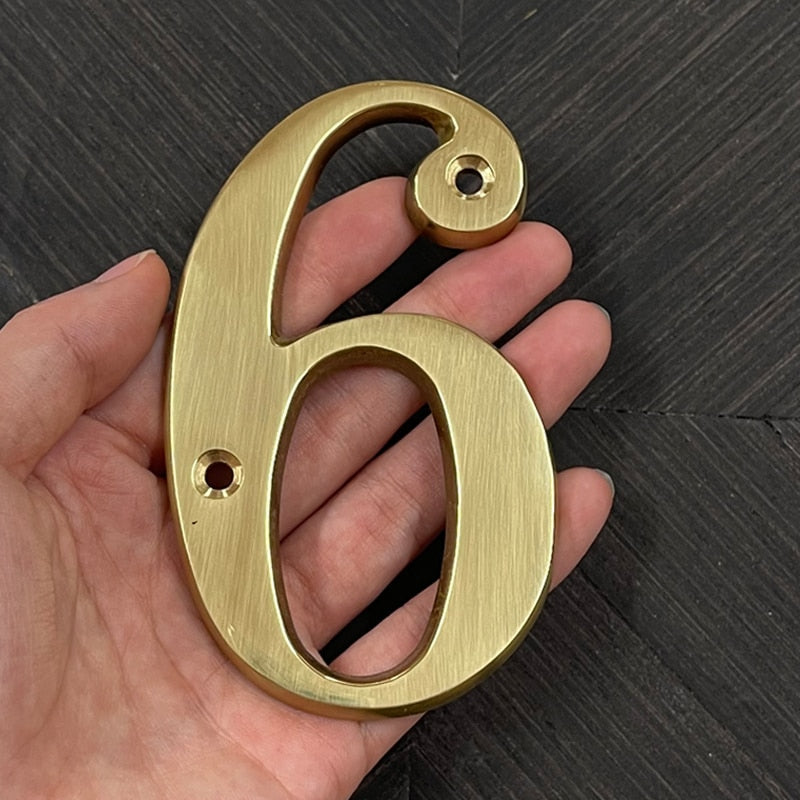 Gillian Gold House Numbers