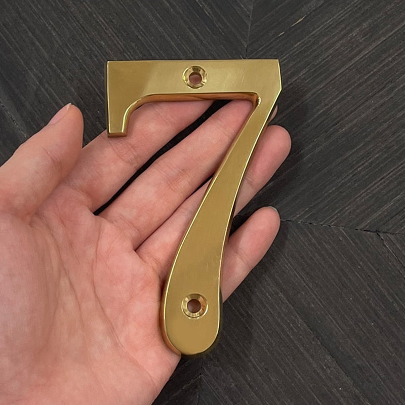Gillian Gold House Numbers