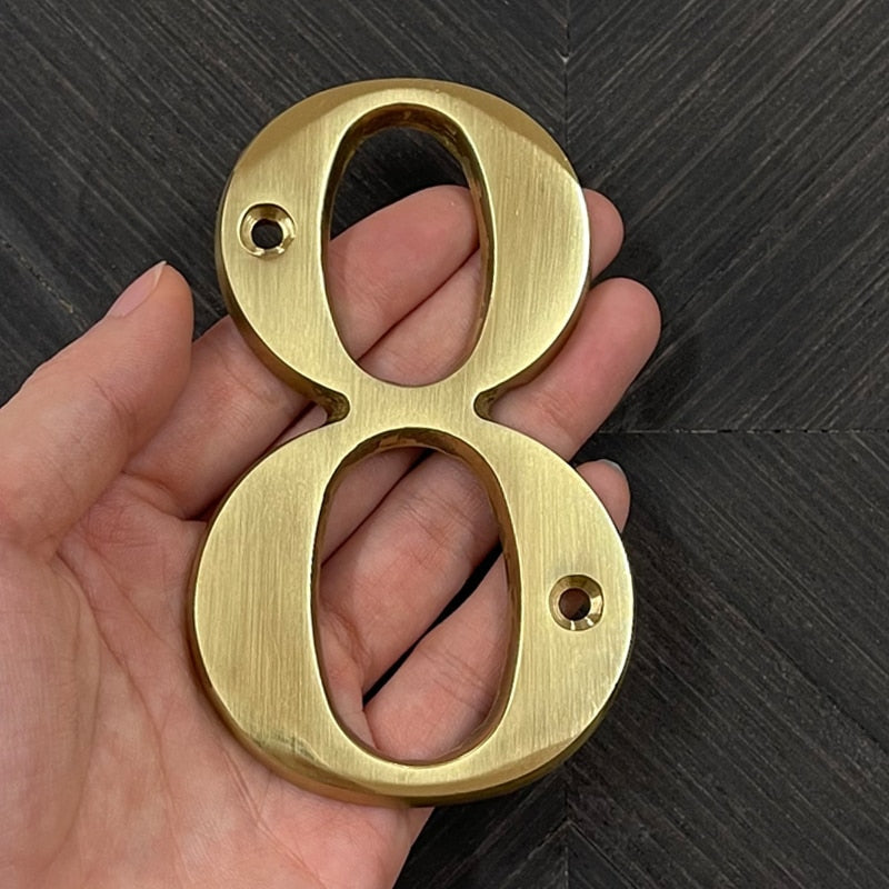 Gillian Gold House Numbers