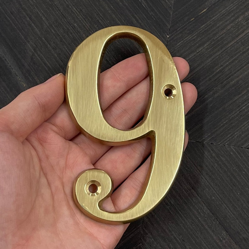Gillian Gold House Numbers