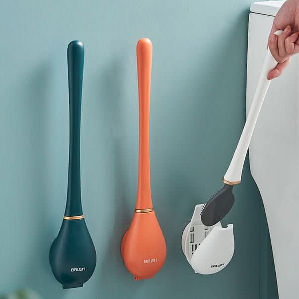 PureScrub – Hygienic Silicone Toilet Brush with Holder
