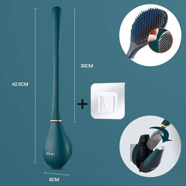 PureScrub – Hygienic Silicone Toilet Brush with Holder