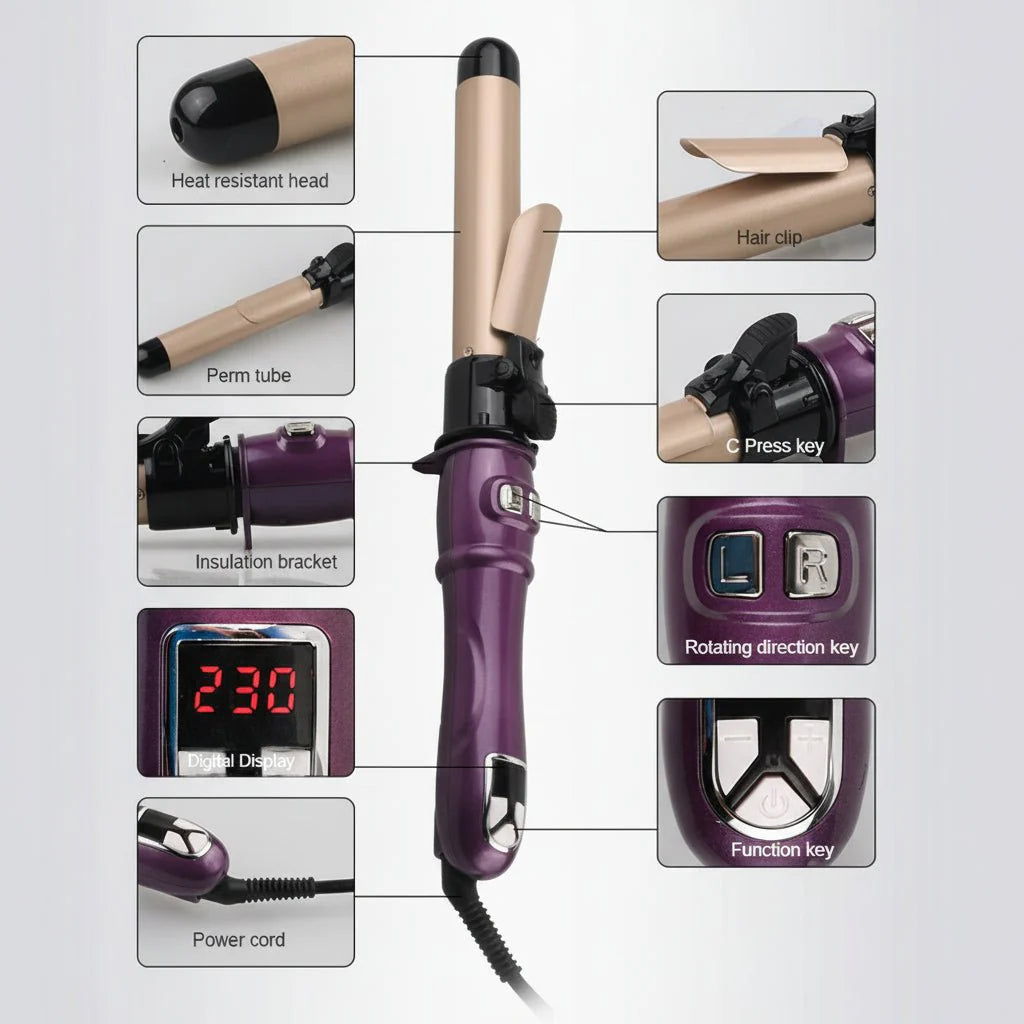QuickCurl – Cordless Curling Styler for Perfect Curls in 8 Seconds