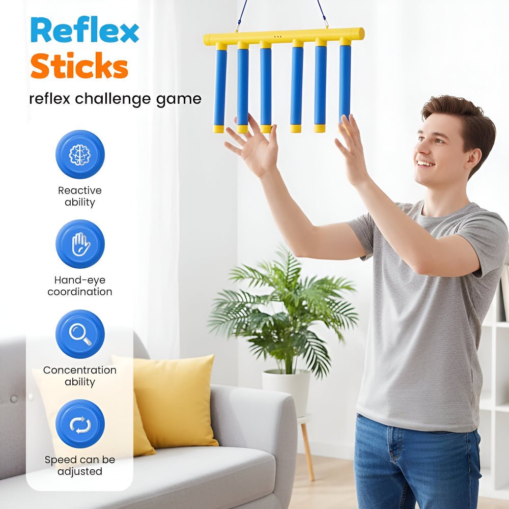 QUICKDROP – Kids Reflex Game Reaction Trainer with Falling Stick Challenge