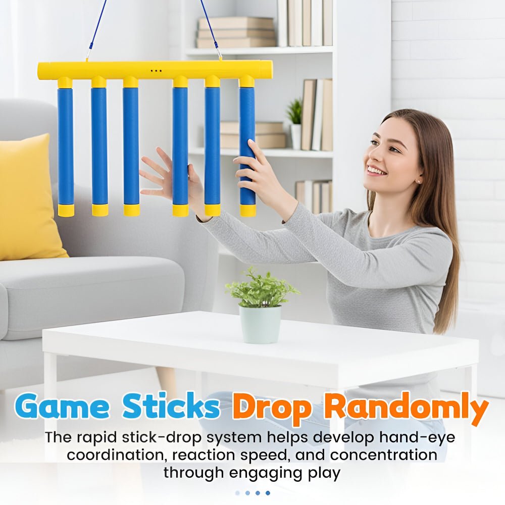 QUICKDROP – Kids Reflex Game Reaction Trainer with Falling Stick Challenge