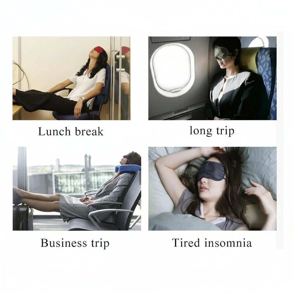 QUIETSHADE – Lightweight Silk-Feel Sleep Mask for Restful Darkness