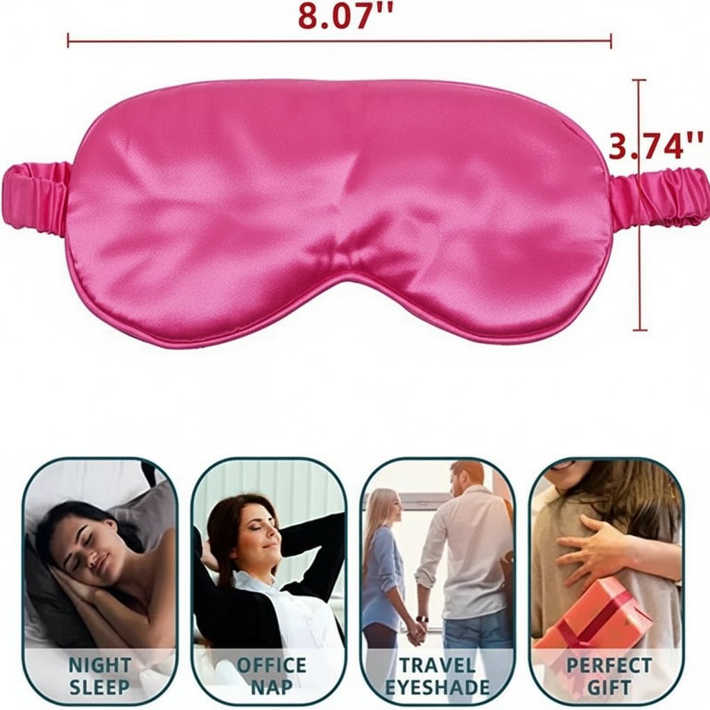 QUIETSHADE – Lightweight Silk-Feel Sleep Mask for Restful Darkness