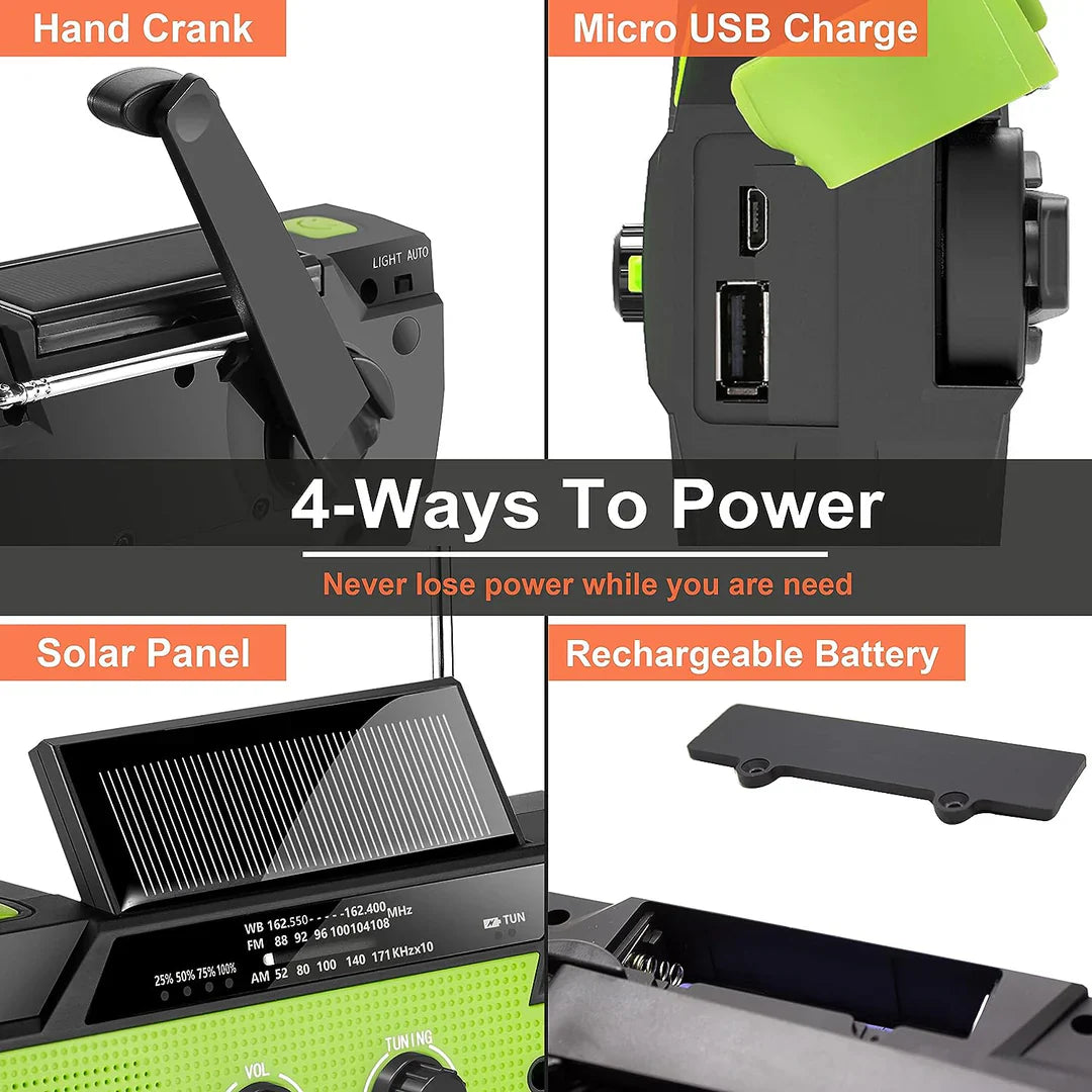 Emergency Solar Powered Radio & 30 Day Survival Skills Program