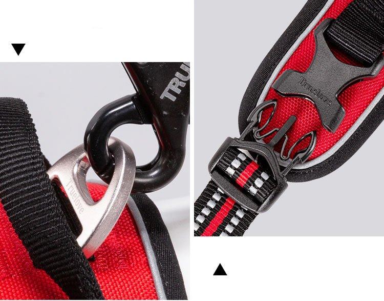 Reflective Nylon Dog Harness - Adjustable No-Pull Pet Vest with Padded Safety Straps for Small to Large Dogs - Night Visibility Walking Gear