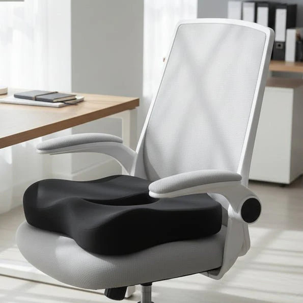 RELIEVIA – Orthopedic Seat Cushion with Bamboo Charcoal for Long Sitting Comfort