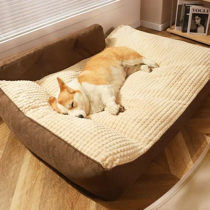 RESTOPA – Thickened Large Washable Pet Bed with Secure Non-Slip Bottom