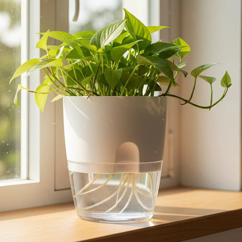 ROOTFLOAT – Self-Watering Hanging Hydroponic Pot for Indoor Plants