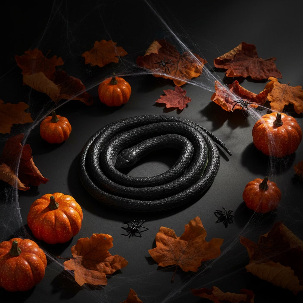 Halloween Rubber Snake Prank Toy Realistic Fake Decoration for Party and Yard