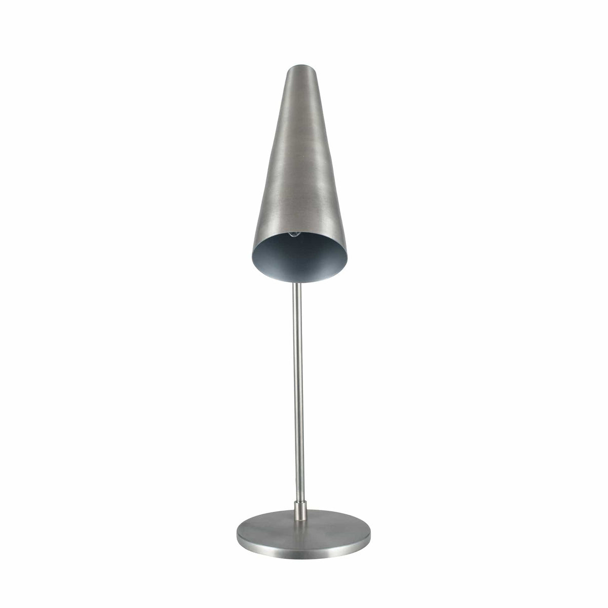 Alexa Antique Silver Conical Task Table Lamp