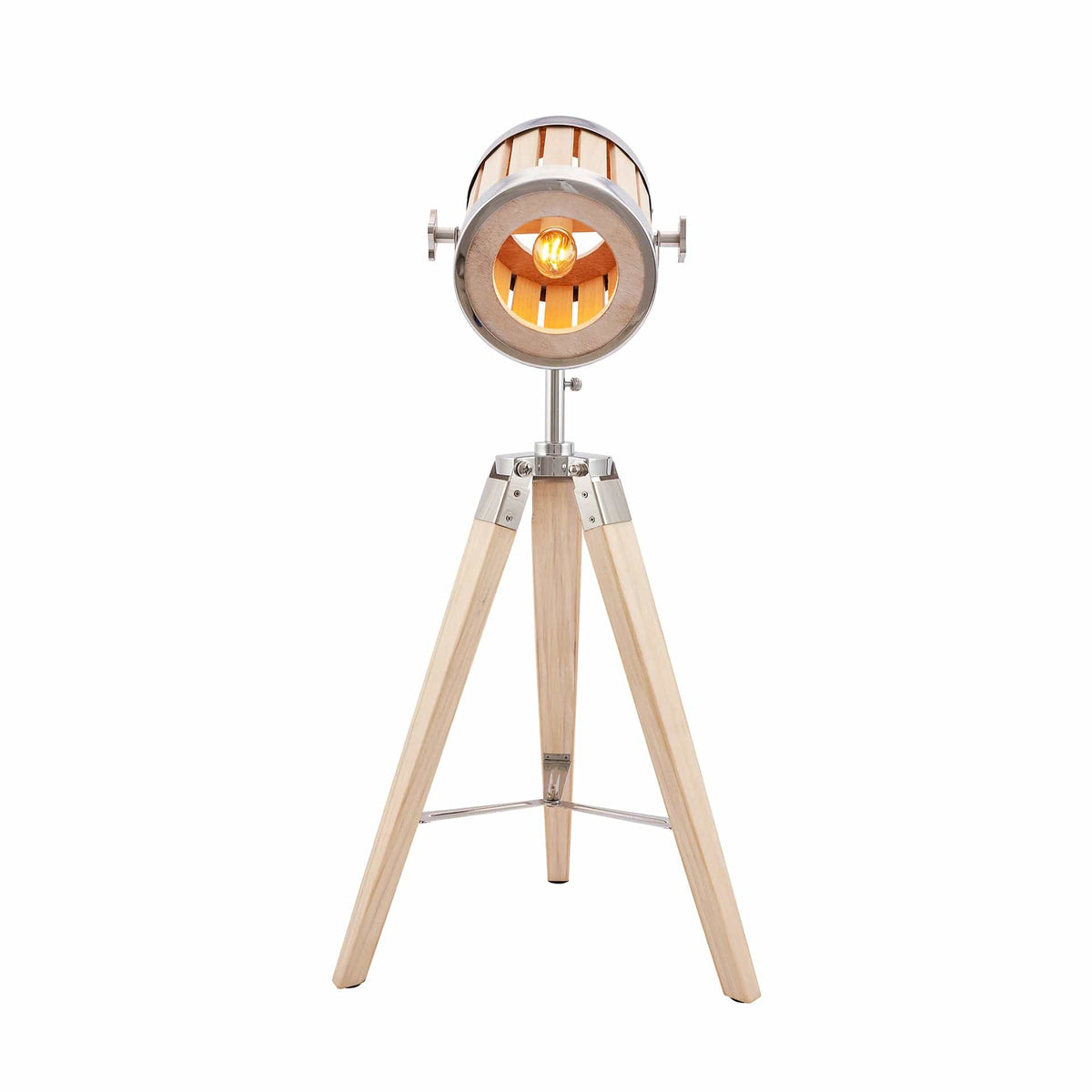 Formby Natural Wood Marine Tripod Table Lamp