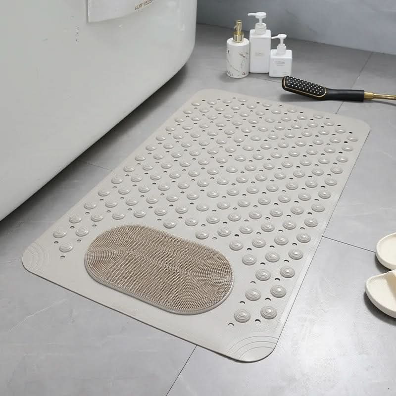 SAFEGRIP SHOWER MAT – Non-Slip Mat with Built-In Foot Scrubber for Safe & Hygienic Showers