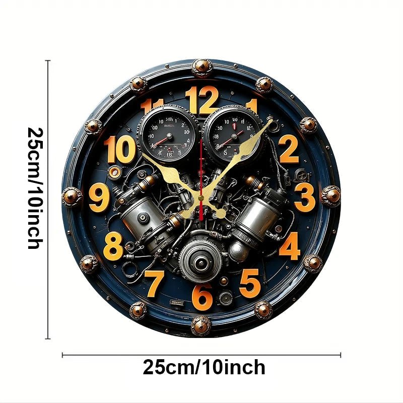 SCANDI QUIETRA – Silent Wooden Wall Clock for Home & Office Decor