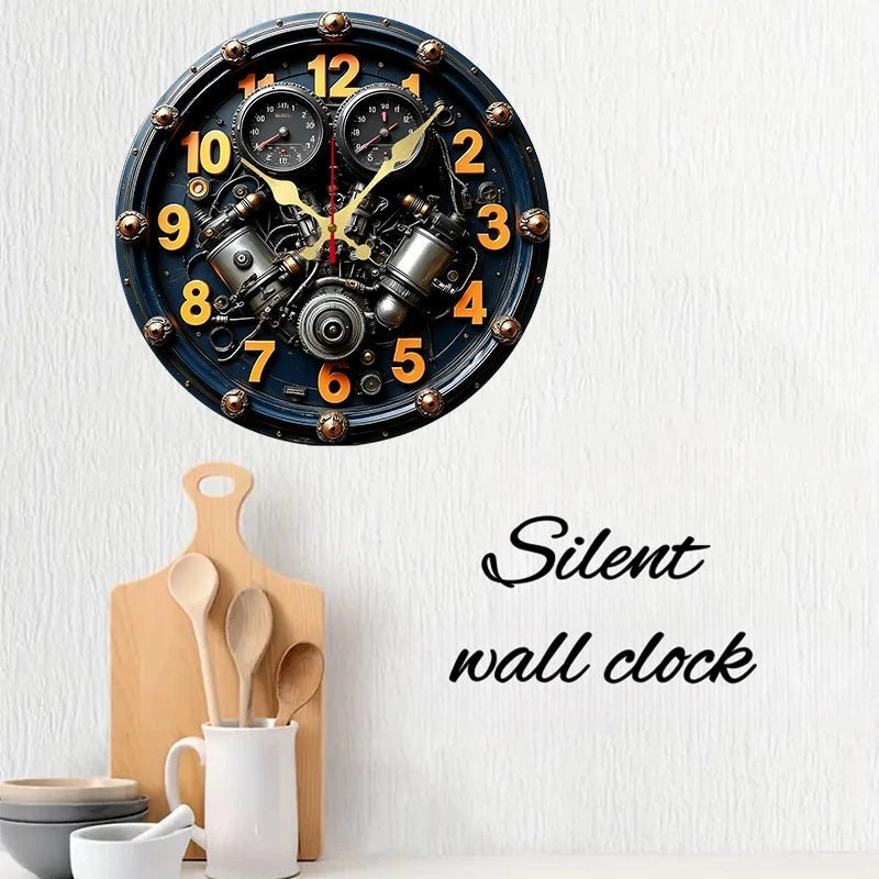 SCANDI QUIETRA – Silent Wooden Wall Clock for Home & Office Decor