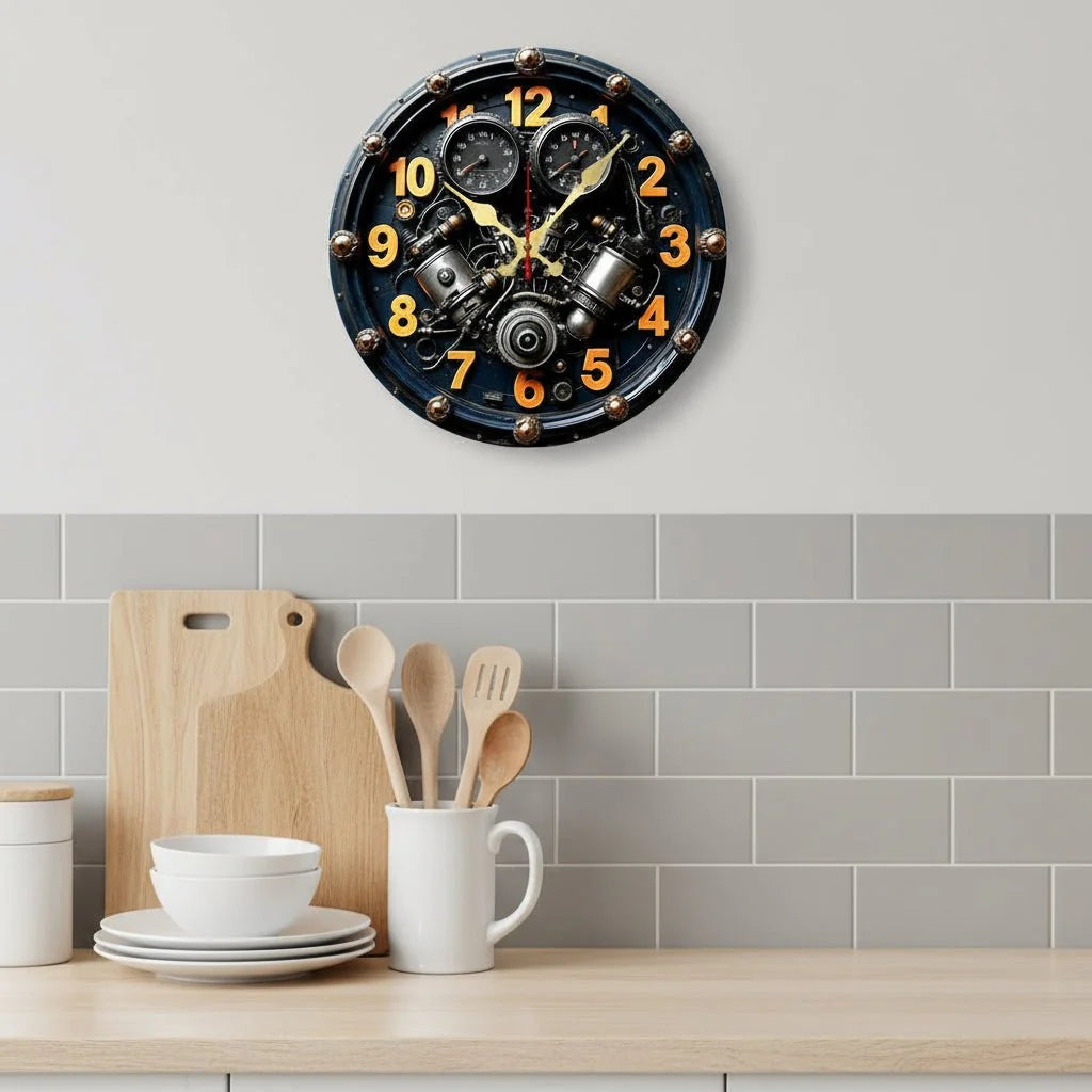 SCANDI QUIETRA – Silent Wooden Wall Clock for Home & Office Decor