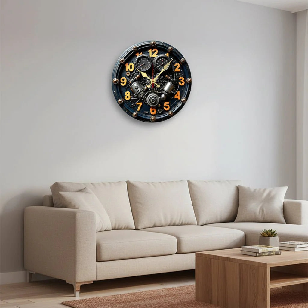 SCANDI QUIETRA – Silent Wooden Wall Clock for Home & Office Decor