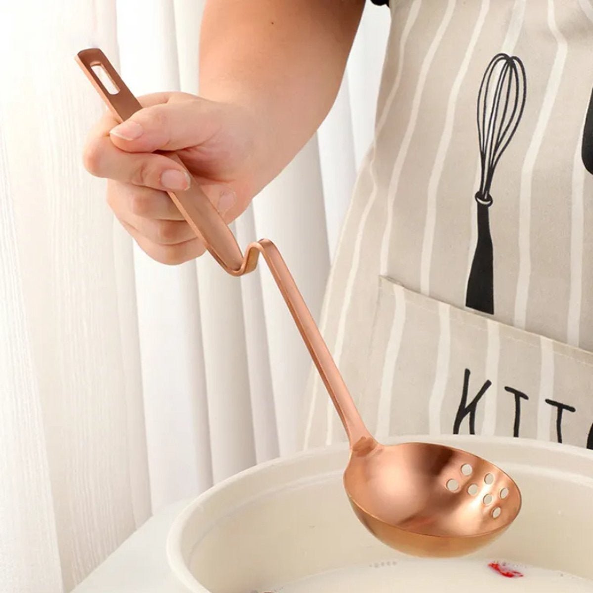 SERVEMATE – Unique Stainless Steel Soup Ladle for Everyday Kitchen Use