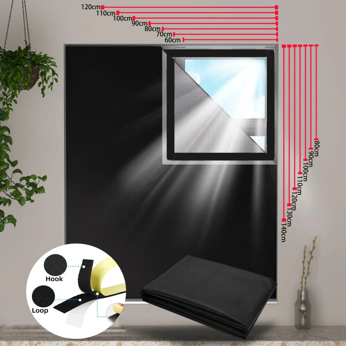 SHADELUX – Customizable Blackout Curtain with 100% Light Blocking