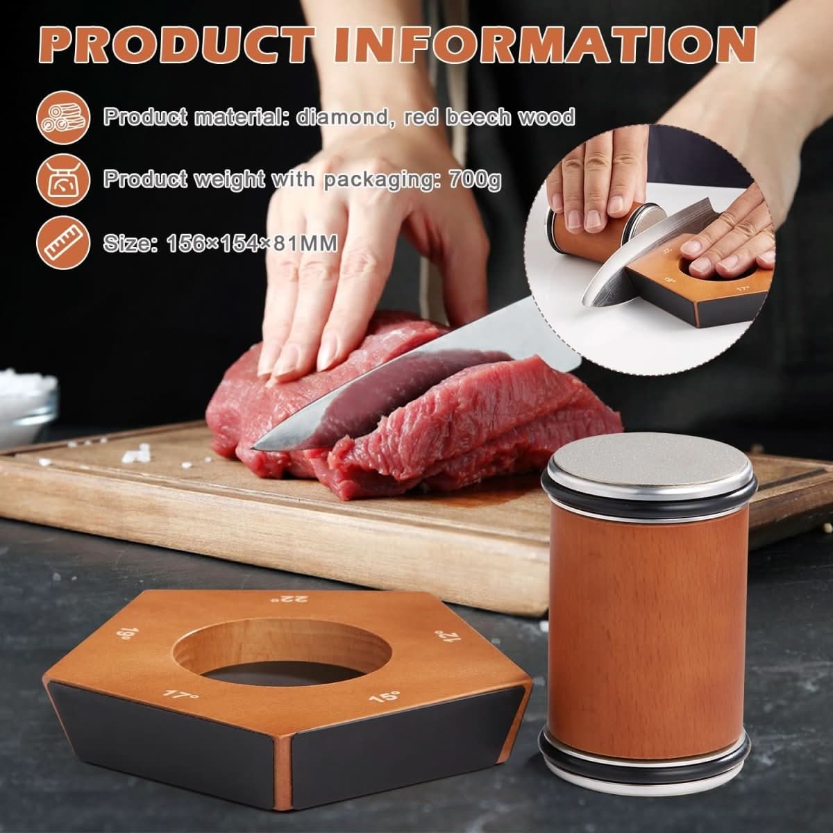 SharpRoll – Manual Diamond Roller Knife Sharpener